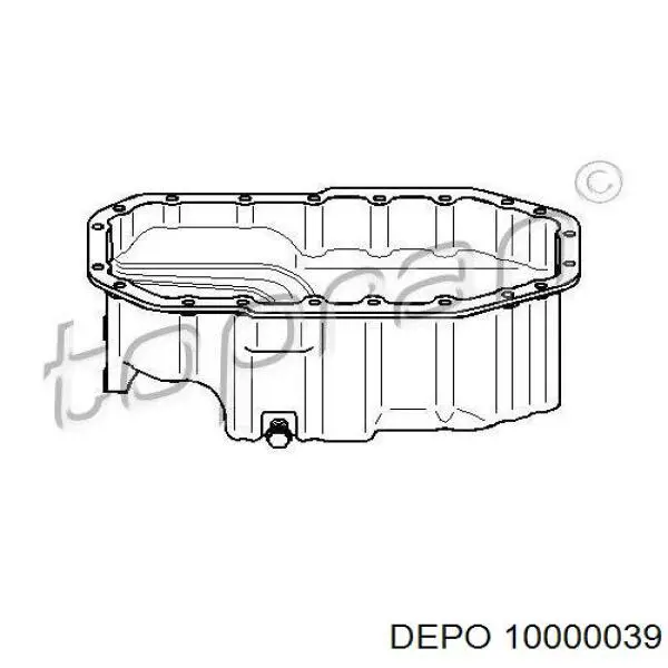 10000039 Depo/Loro поддон масляный картера двигателя