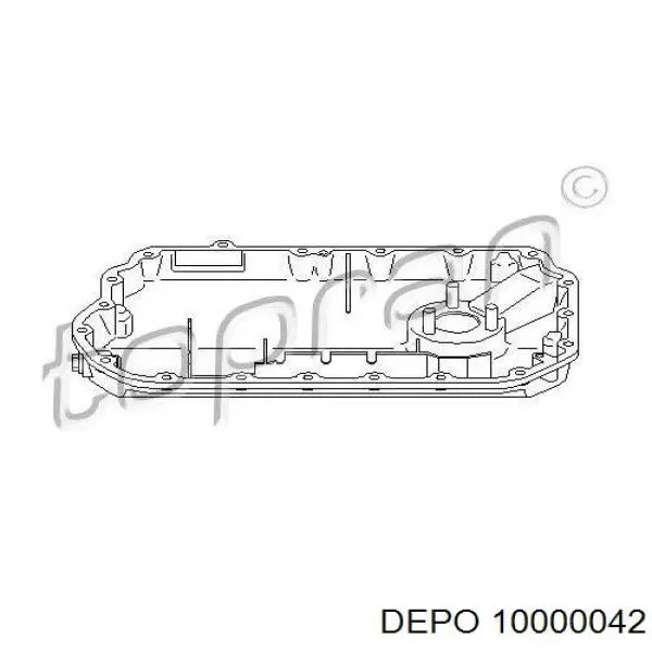 10000042 Depo/Loro поддон масляный картера двигателя