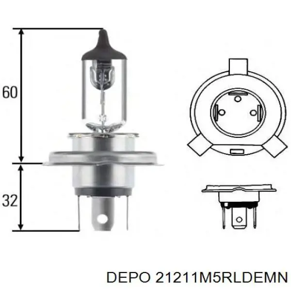 Купить 21211M5RLDEMN Depo/Loro/Abakus Фара основная правая