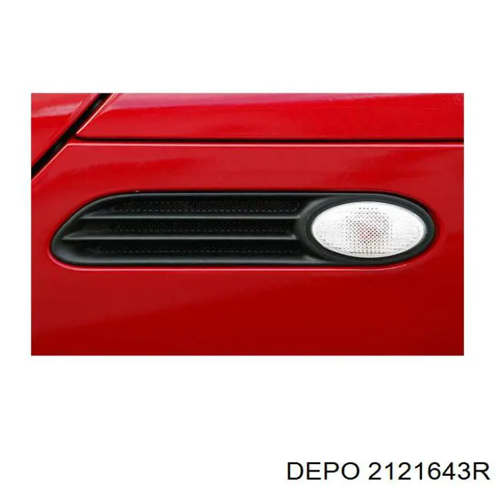 2121643R Depo/Loro/Abakus Поворотник правый