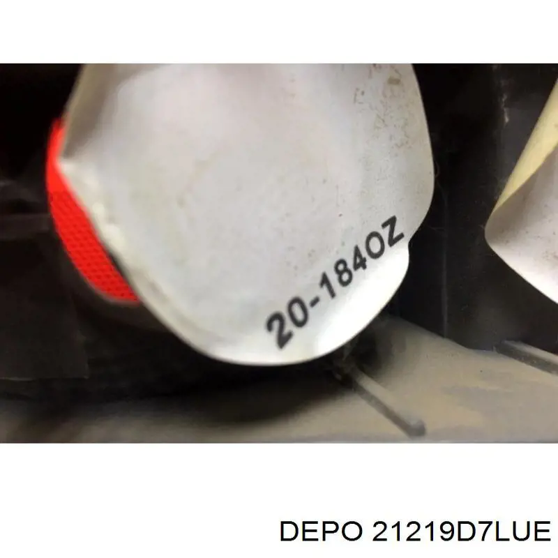 Фонарь задний левый внешний 21219D7LUE Depo/Loro/Abakus
