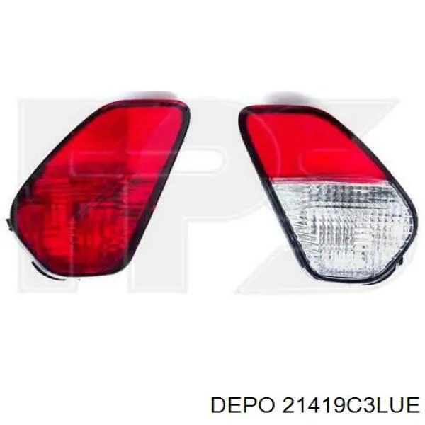 Фонарь задний левый 21419C3LUE Depo/Loro/Abakus