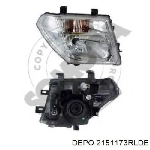 Правая блок фара Depo/Loro/Abakus 2151173RLDE цена, от 47.49 USD