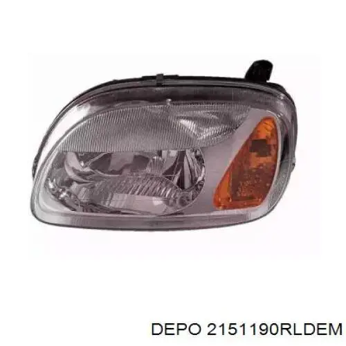 Правая блок фара Depo/Loro/Abakus 2151190RLDEM цена, от 60.80 USD