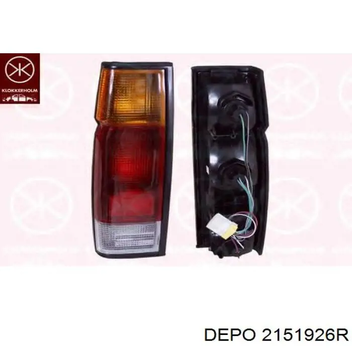 Фонарь задний правый Depo/Loro/Abakus 2151926R цена, от 25.29 USD