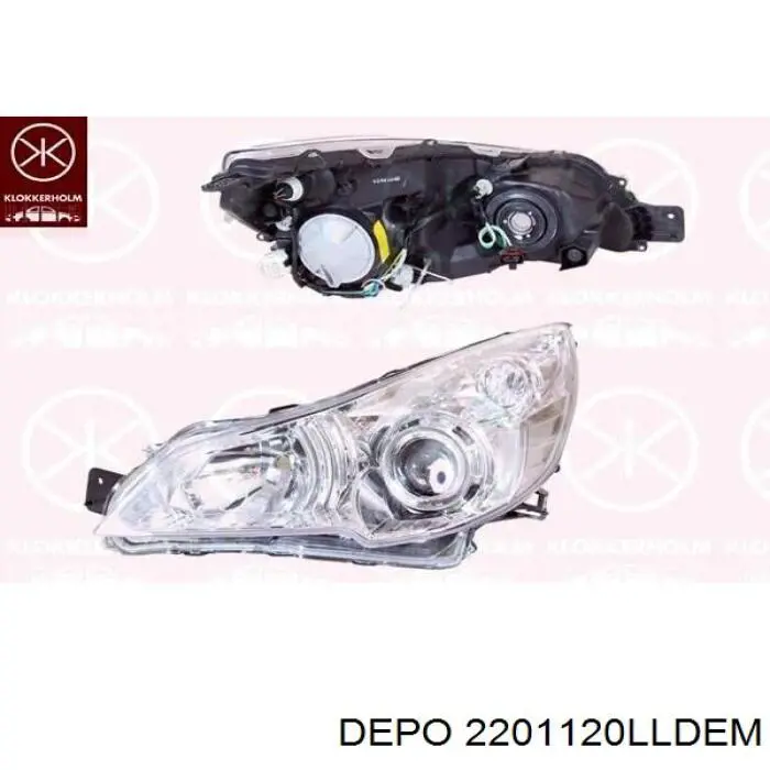 Фара левая Depo/Loro/Abakus 2201120LLDEM цена, от 229.06 USD
