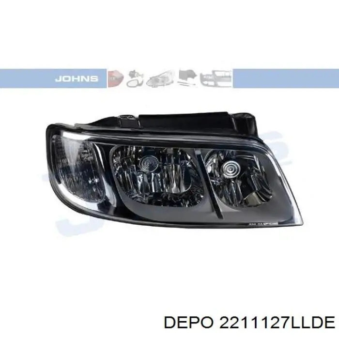 Левая фара 2211127LLDE Depo/Loro/Abakus