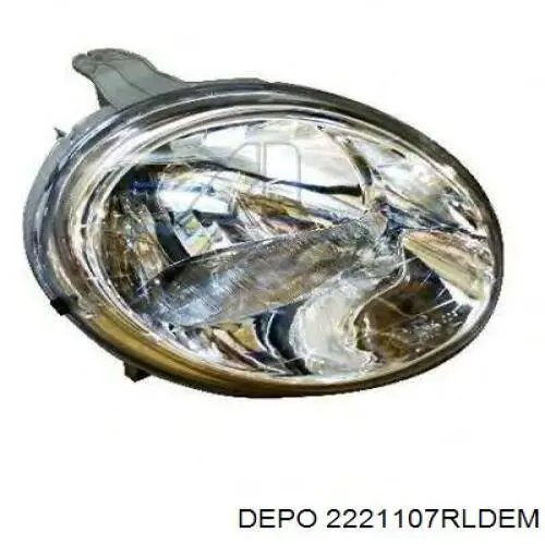 Правая фара 2221107RLDEM Depo/Loro/Abakus