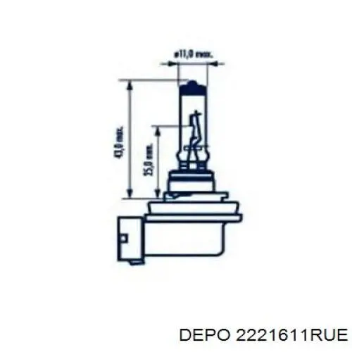 Правый указатель поворота Depo/Loro/Abakus 2221611RUE цена, от 6.44 USD