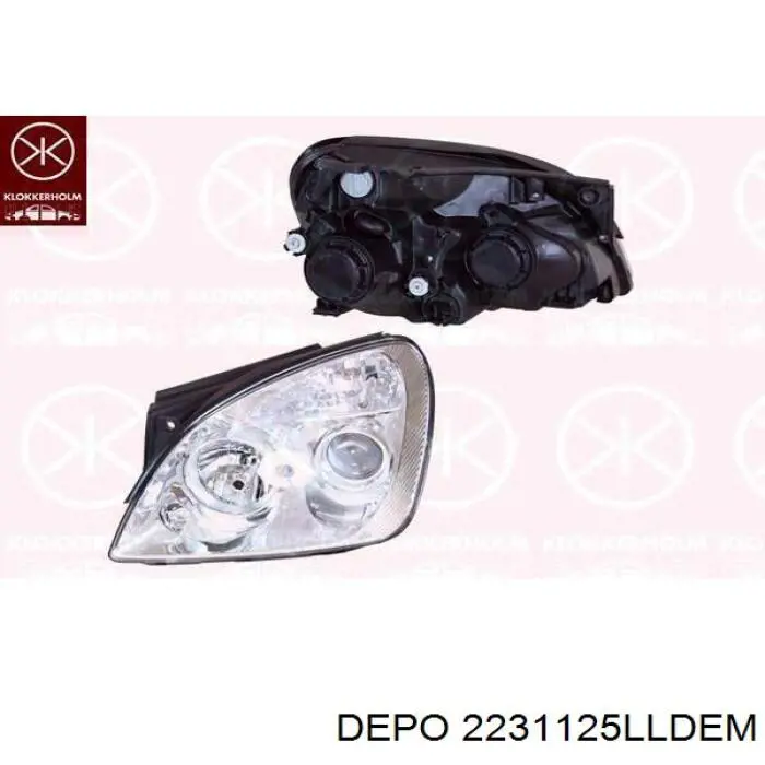 Фара левая Depo/Loro/Abakus 2231125LLDEM цена, от 151.92 USD