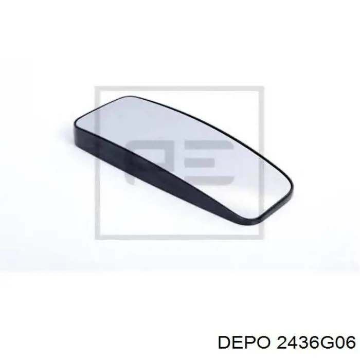 2436G06 Depo/Loro/Abakus Зеркальный элемент правого зеркала заднего вида