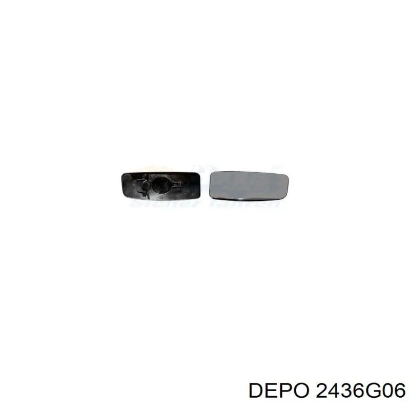 Стекло правого зеркала заднего вида 2436G06 Depo/Loro/Abakus