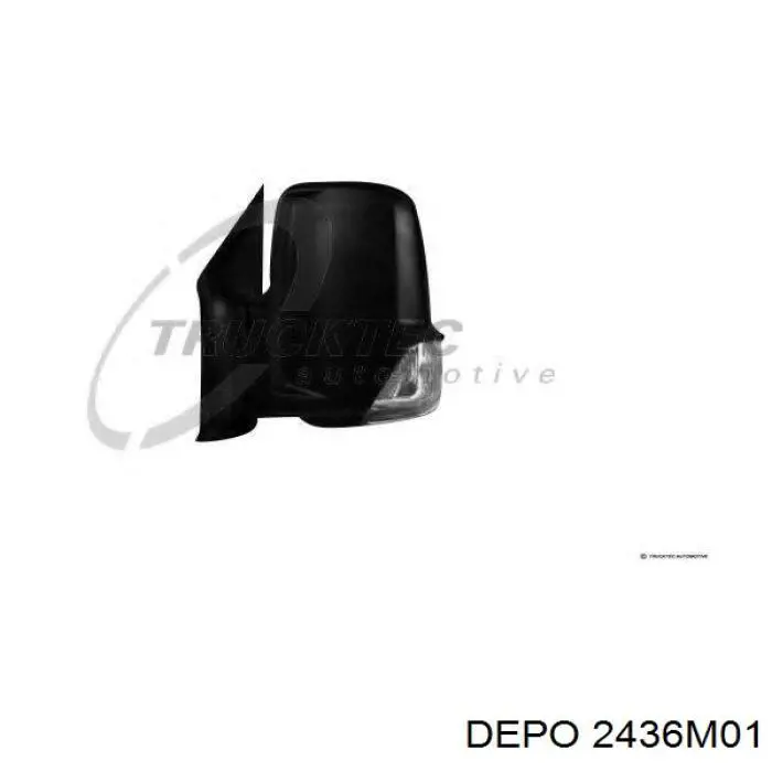 Зеркало заднего вида, левое Depo/Loro/Abakus 2436M01 цена, от 92.79 USD