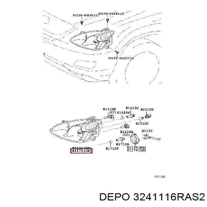 ZTY1109R Signeda Фара передняя правая