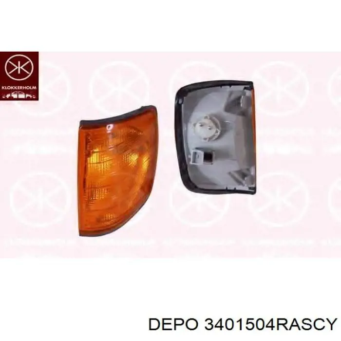 Правый указатель поворота Depo/Loro/Abakus 3401504RASCY цена, от 50.51 USD