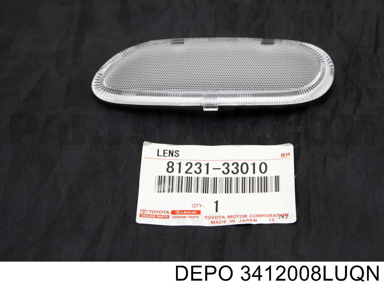 3412008LUQN Depo/Loro/Abakus Противотуманная фара левая