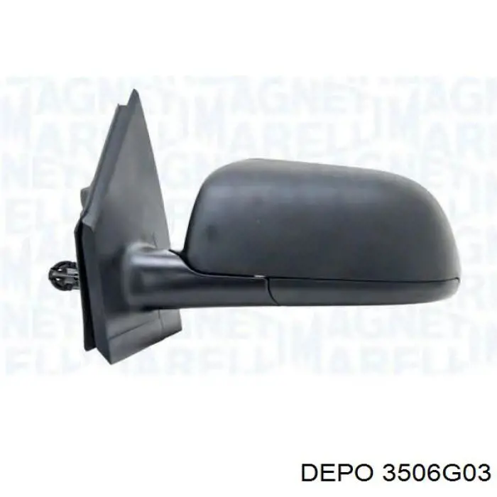 Стекло левого зеркала заднего вида 3506G03 Depo/Loro/Abakus