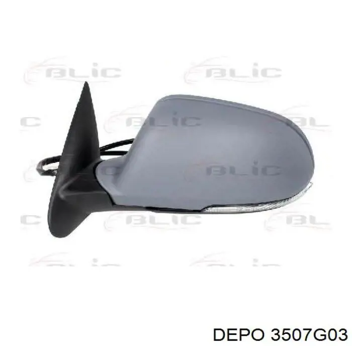 3507G03 Depo/Loro/Abakus Зеркальный элемент правого зеркала заднего вида