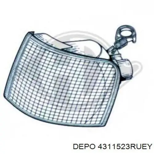 Правый указатель поворота Depo/Loro/Abakus 4311523RUEY цена, от 4.56 USD