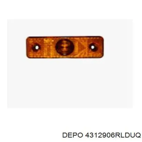 4312906RLDUQ Depo/Loro retrorrefletor (refletor do pára-choque traseiro direito)