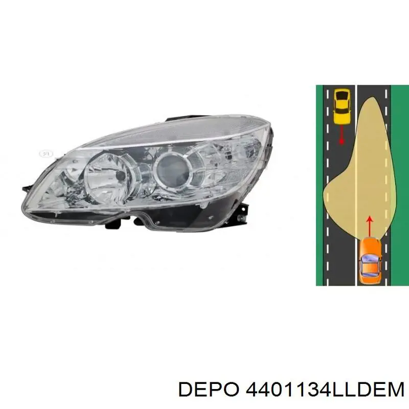 Фара левая Mercedes 0301192201 цена, от 50.68 USD