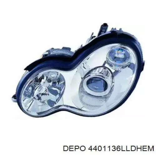 Фара левая Depo/Loro/Abakus 4401136LLDHEM цена, от 330.08 USD