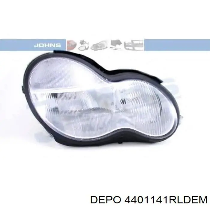 Правая фара A2038203261 Mercedes