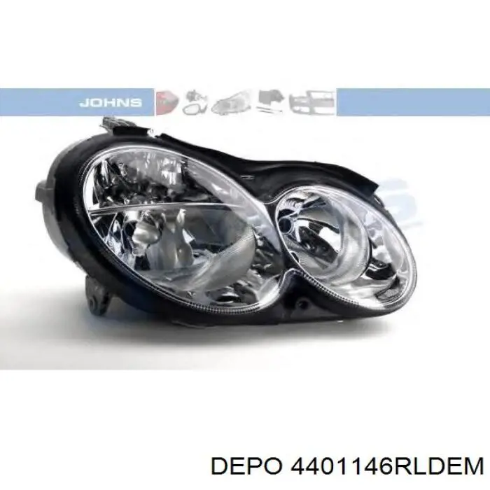 Правая фара 4401146RLDEM Depo/Loro/Abakus