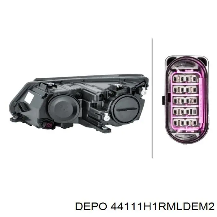 Правая фара FP7428R2T TYC