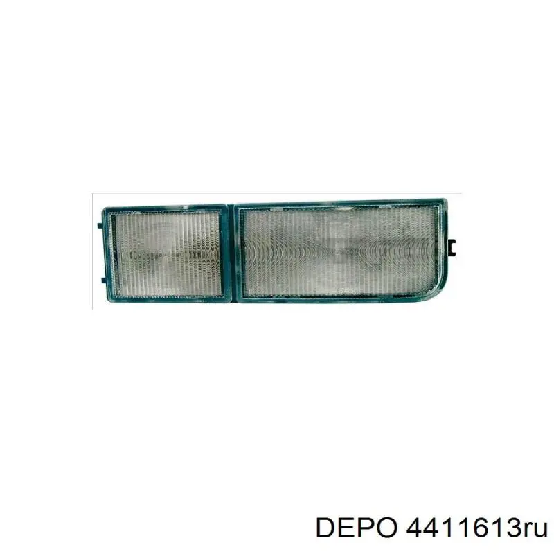 Заглушка (решетка) противотуманных фар бампера переднего правая Depo/Loro 4411613RU