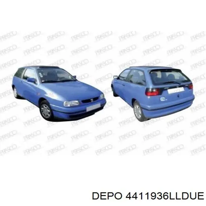 4411936LLDUE Depo/Loro/Abakus Задний левый стоп
