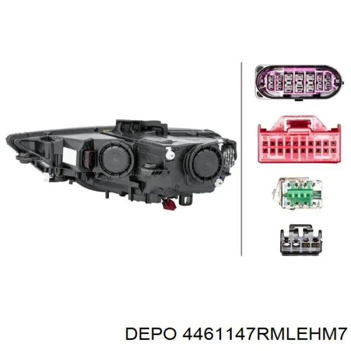Правая блок фара Depo/Loro/Abakus 4461147RMLEHM7 цена, от 396.70 USD