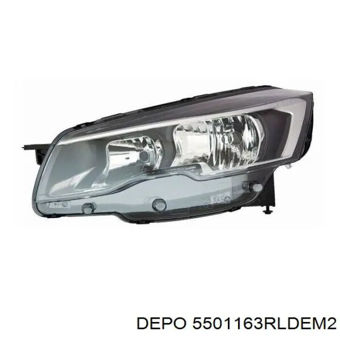 550-1163R-LDEM2 Depo/Loro фара правая