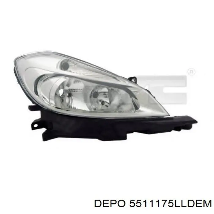 Левая фара 5511175LLDEM Depo/Loro/Abakus