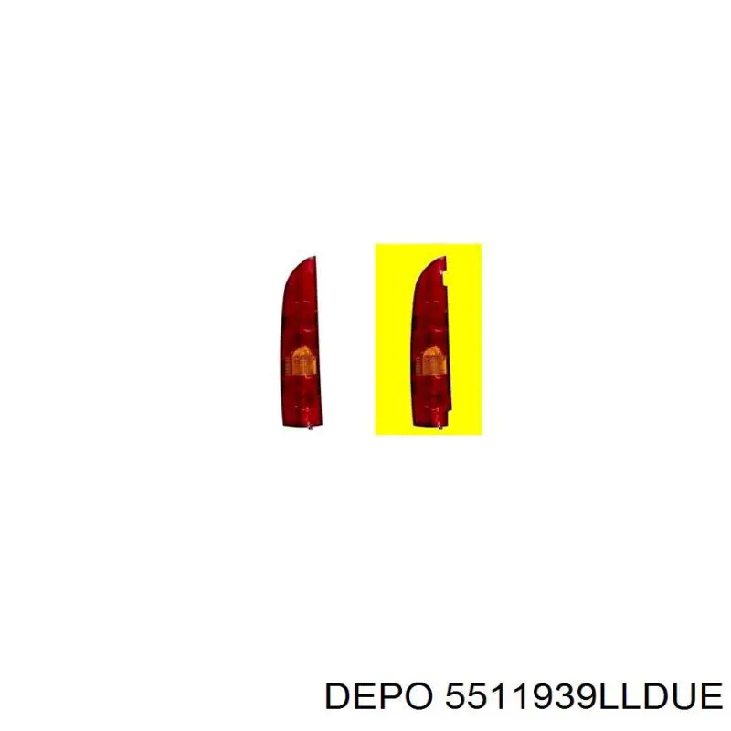 Фонарь задний левый FP5610F3E FPS