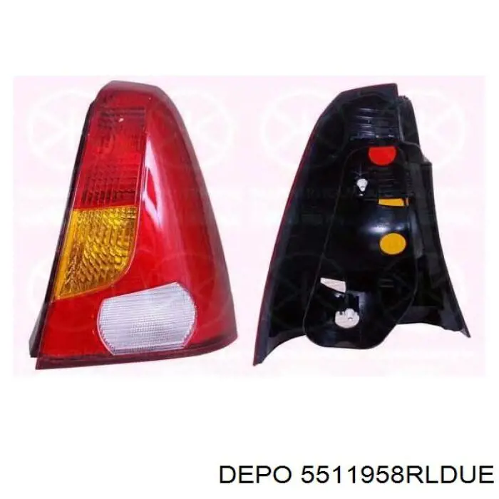 Задний фонарь 5511958RLDUE Depo/Loro/Abakus