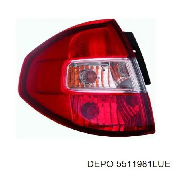 Задняя левая внешняя фара Depo/Loro/Abakus 5511981LUE цена, от 68.10 USD