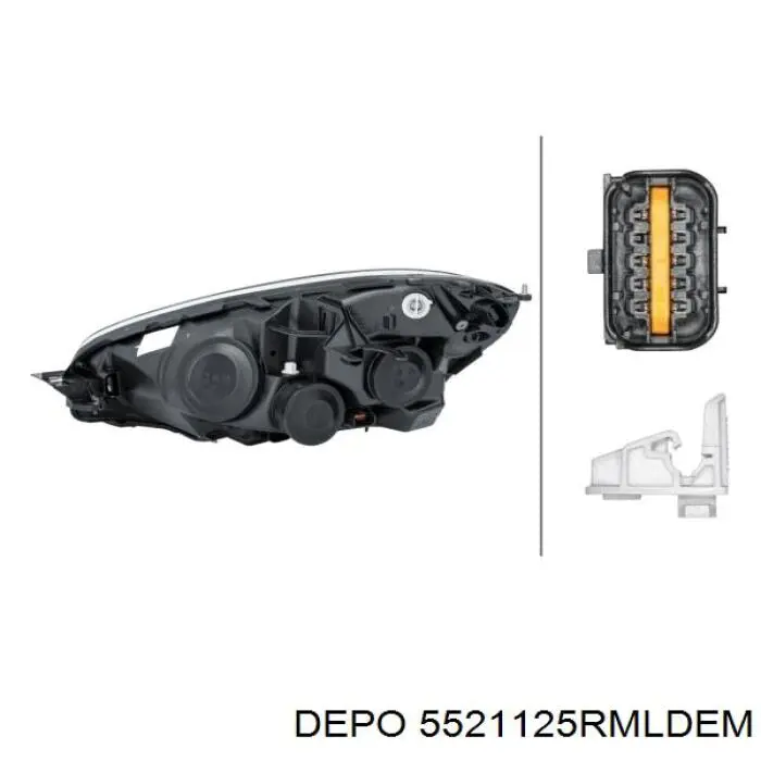 5521125RMLDEM Depo/Loro/Abakus Фара передняя правая
