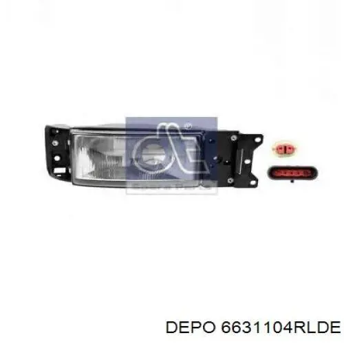 Купить 6631104RLDE Depo/Loro/Abakus Фара основная правая