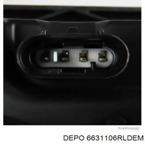 Правая фара 6631106RLDEM Depo/Loro/Abakus