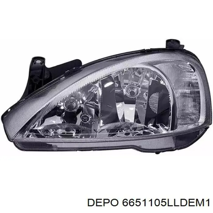 Фара левая Depo/Loro/Abakus 6651105LLDEM1 цена, от 53.58 USD