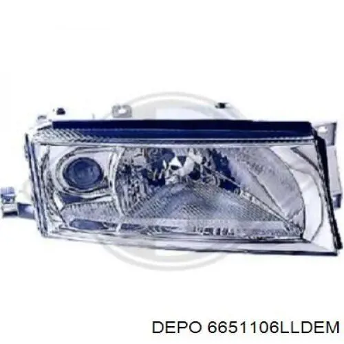 Фара левая DEPO 6651106LLDEM