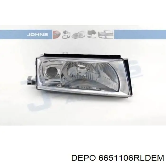 Правая фара FP6404R6E Depo/Loro/Abakus