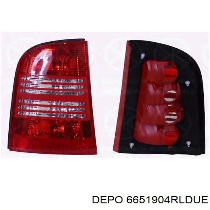 Фонарь задний правый Depo/Loro/Abakus 6651904RLDUE цена, от 38.41 USD