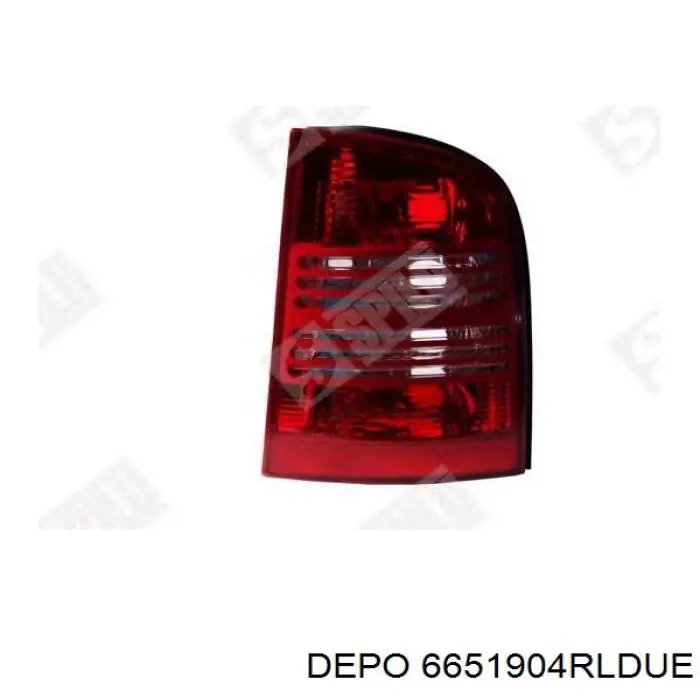 Задний фонарь 6651904RLDUE Depo/Loro/Abakus