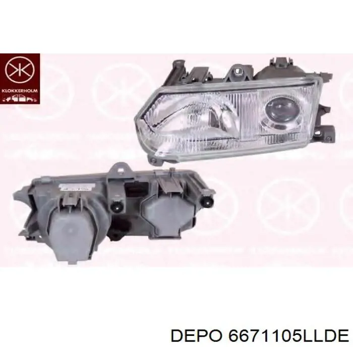 Купить 6671105LLDE Depo/Loro/Abakus Фара левая передняя