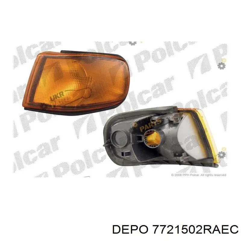 7721502RAEC Depo/Loro/Abakus Поворотник правый