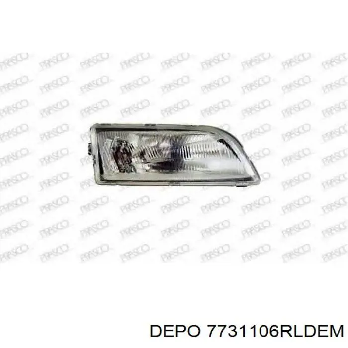 Правая фара 904010E Polcar