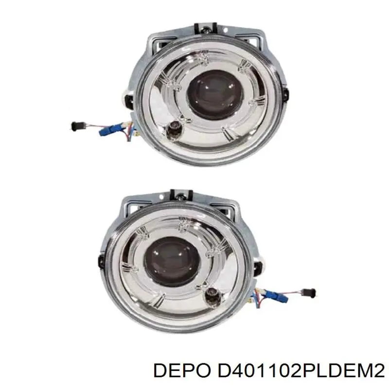 D401102PLDEM2 Depo/Loro фара (tuning, комплект из 2 шт.)