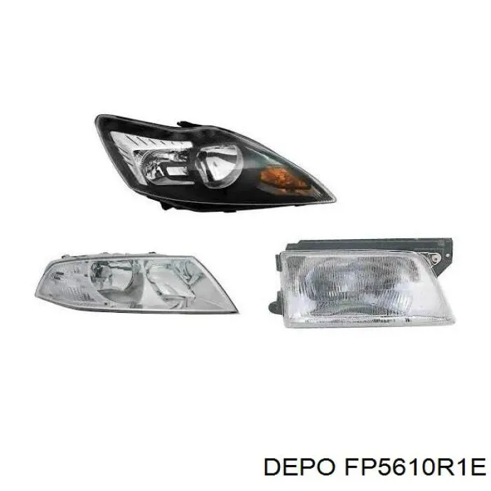 Левая фара FP5610R1E Depo/Loro